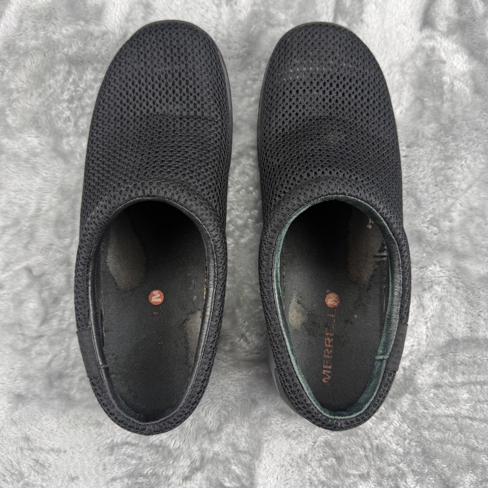 Merrell Encore Q2 Breeze Black Mesh Clogs Slip On Shoes Womens 8.5 Outdoors
